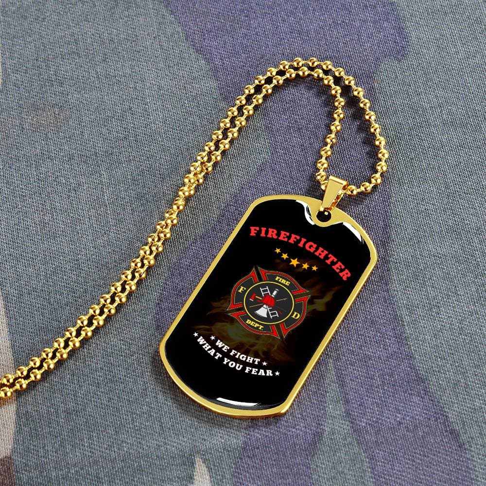 Firefighter Valor Dog Tags