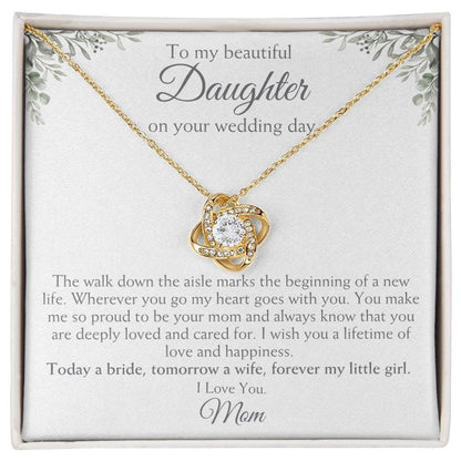 To My Beautiful Daughter On Your Wedding Day